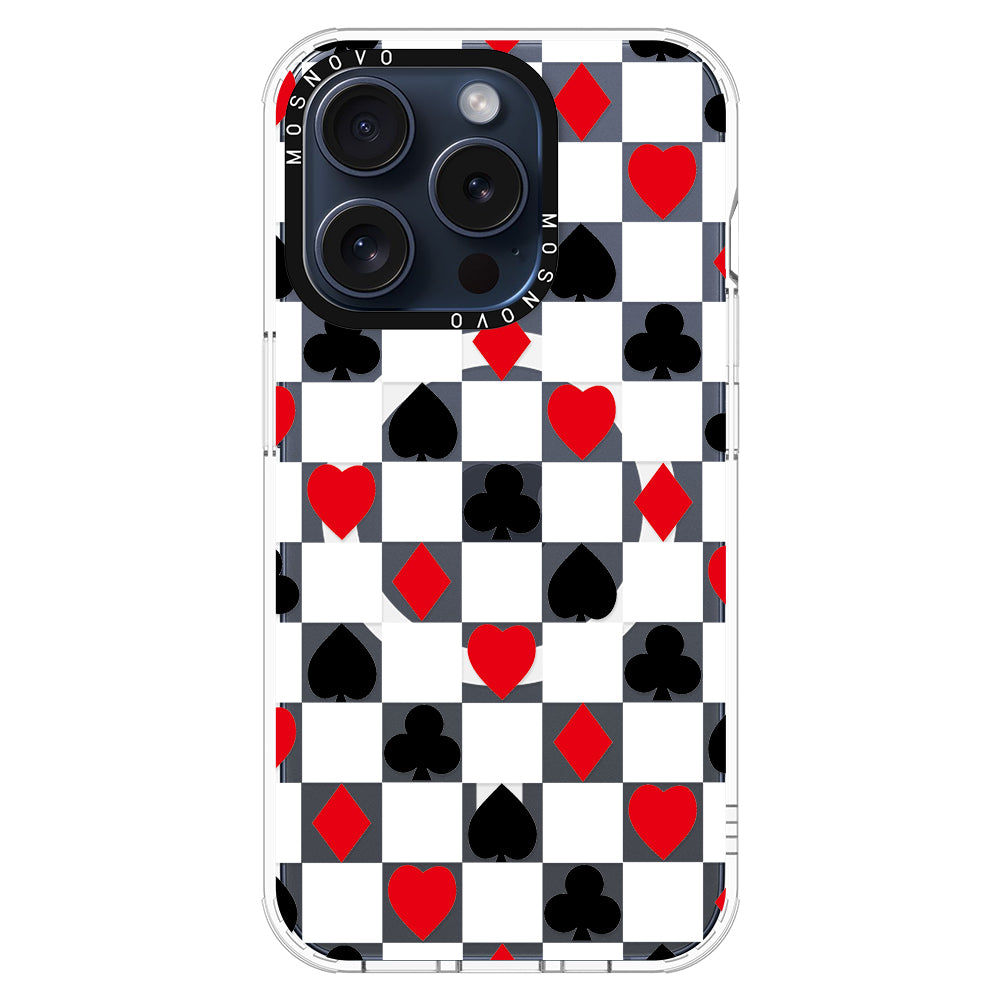 Checker Poker Phone Case - iPhone 15 Pro Case - MOSNOVO