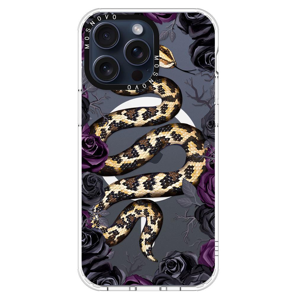 Secret Snake Garden Phone Case - iPhone 15 Pro Max Case - MOSNOVO