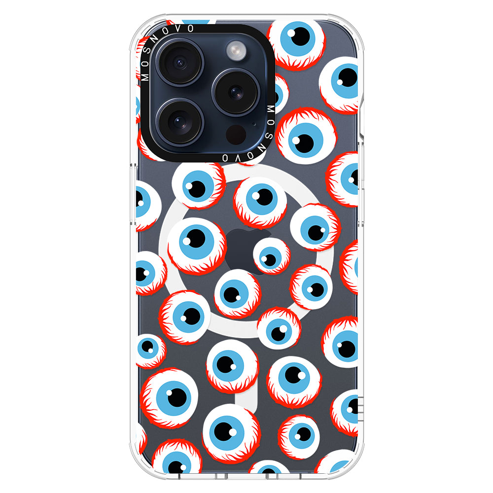 Scary Eyeball Phone Case - iPhone 15 Pro Case - MOSNOVO