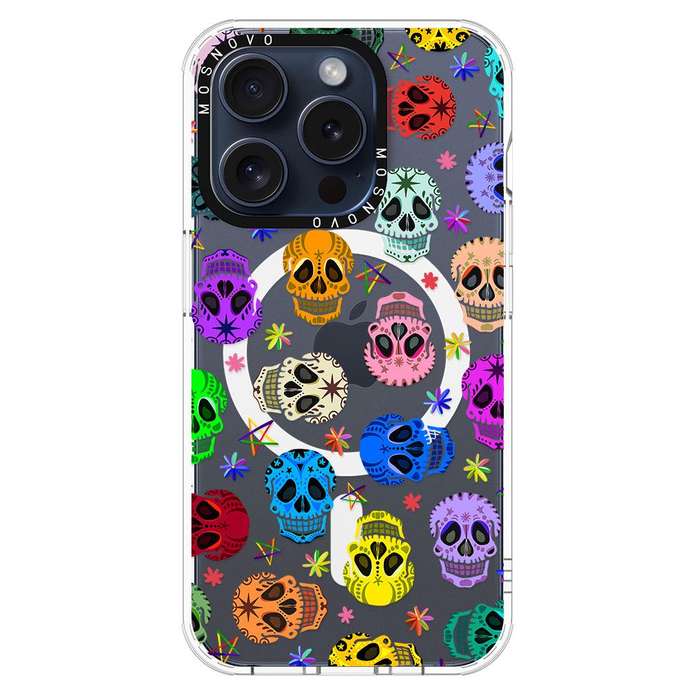 Skull Phone Case - iPhone 15 Pro Case - MOSNOVO