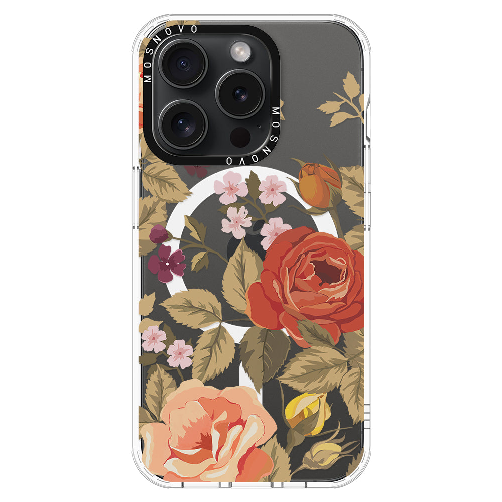 Vintage Roses Phone Case - iPhone 15 Pro Case - MOSNOVO