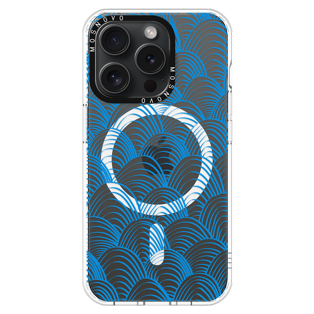 Wavy Wave Phone Case - iPhone 15 Pro Case - MOSNOVO