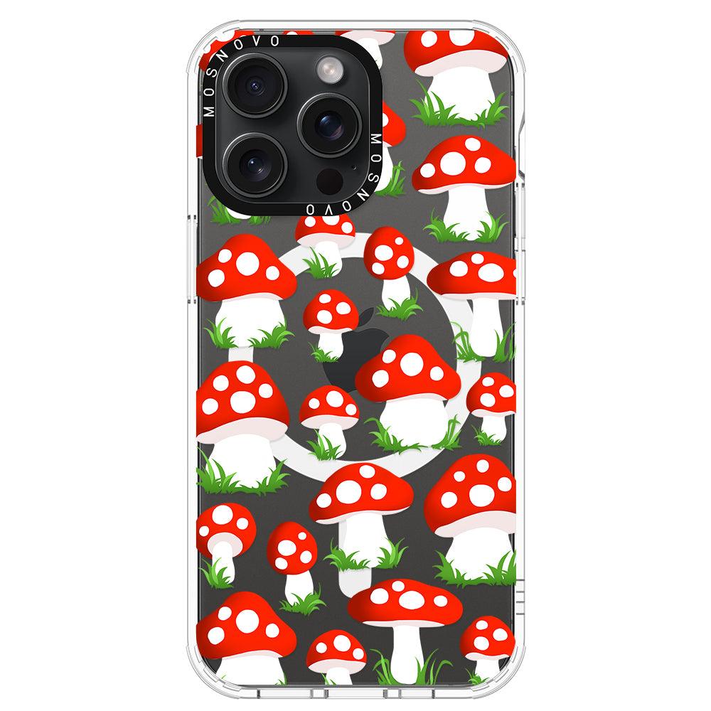 Cute Mushroom Phone Case - iPhone 15 Pro Max Case - MOSNOVO