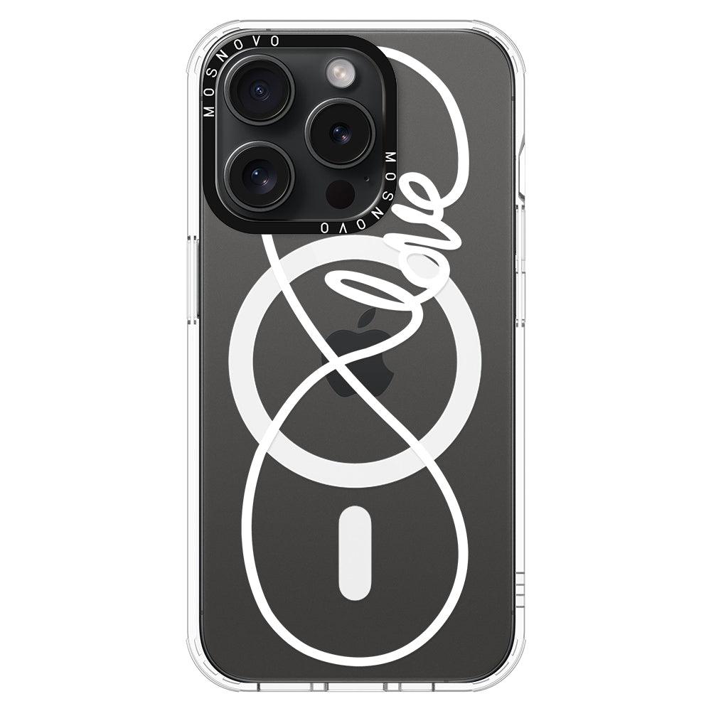 Infinity Love Phone Case - iPhone 15 Pro Case - MOSNOVO