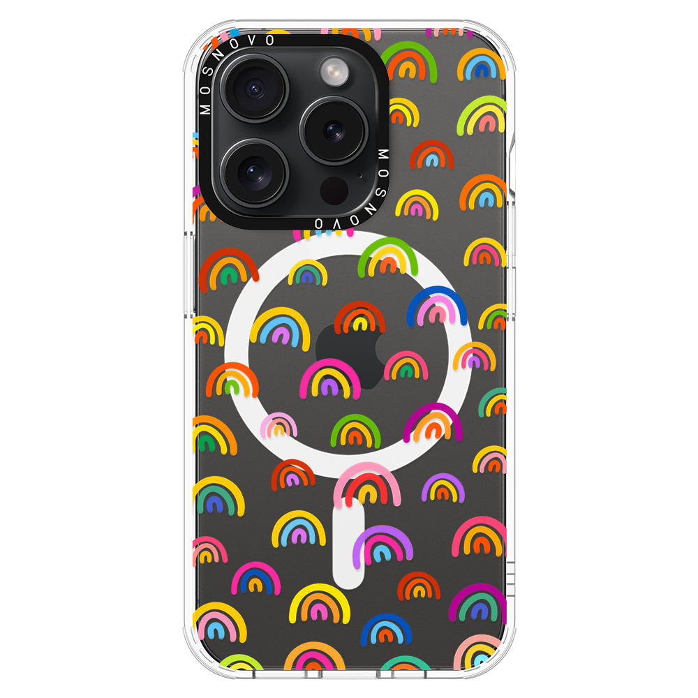 Cute Rainbow Phone Case - iPhone 15 Pro Case - MOSNOVO