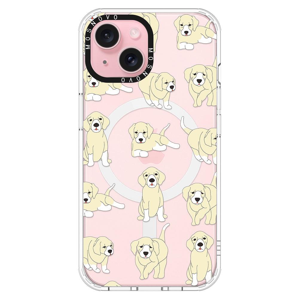 Golden Retriever Phone Case - iPhone 15 Case Clear With Magsafe