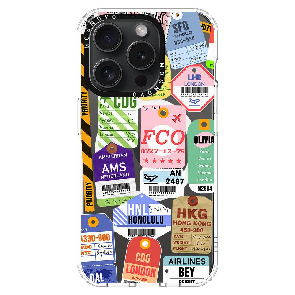 Ticket Label Phone Case - iPhone 15 Pro Case - MOSNOVO