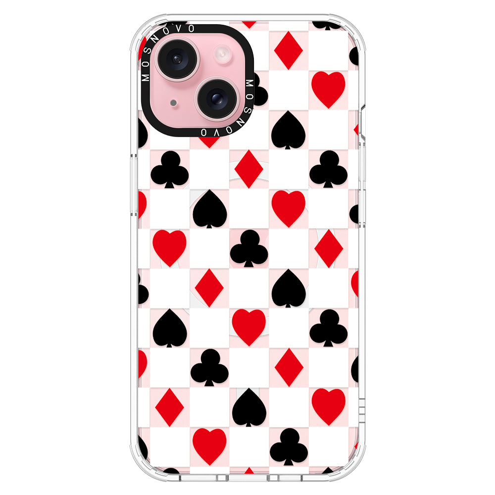 Checker Poker Phone Case - iPhone 15 Case - MOSNOVO