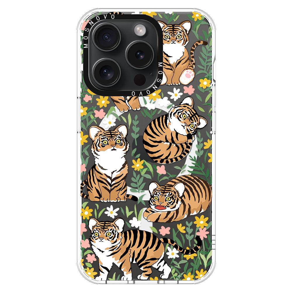 Cute Tiger Phone Case - iPhone 15 Pro Case - MOSNOVO