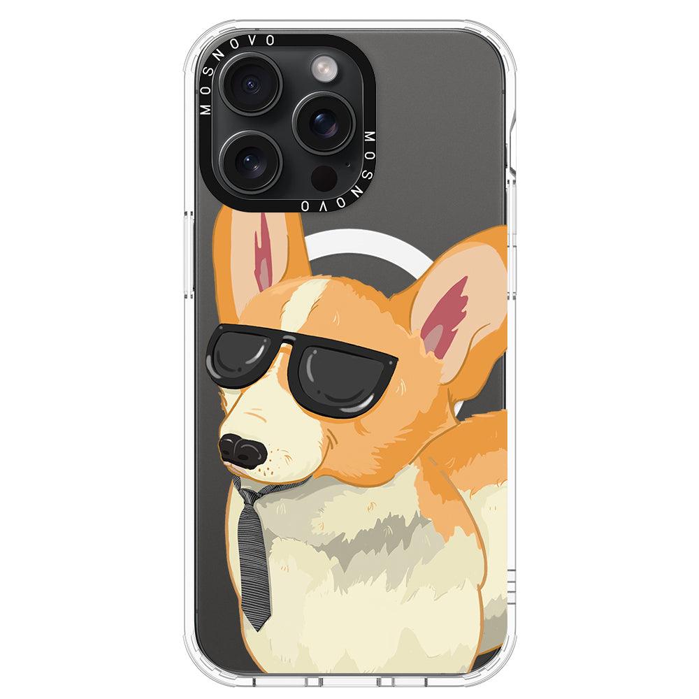 Fluffy Corgi Phone Case - iPhone 15 Pro Max Case - MOSNOVO