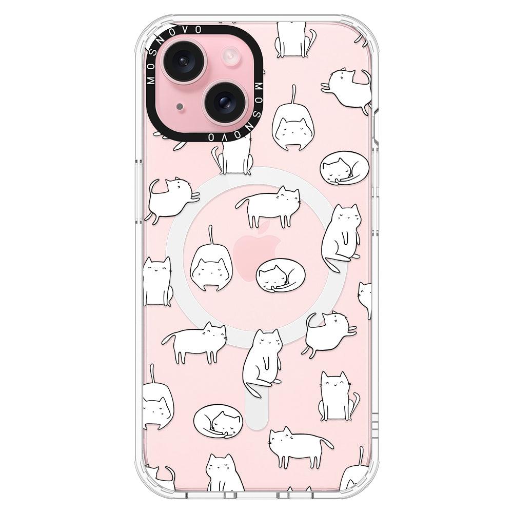 Cute Cats Phone Case - iPhone 15 Case - MOSNOVO