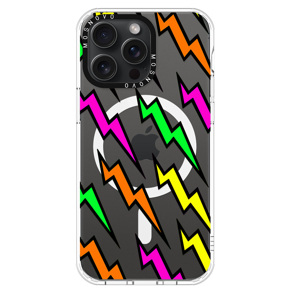 Colorful Lightning Phone Case - iPhone 15 Pro Max Case - MOSNOVO