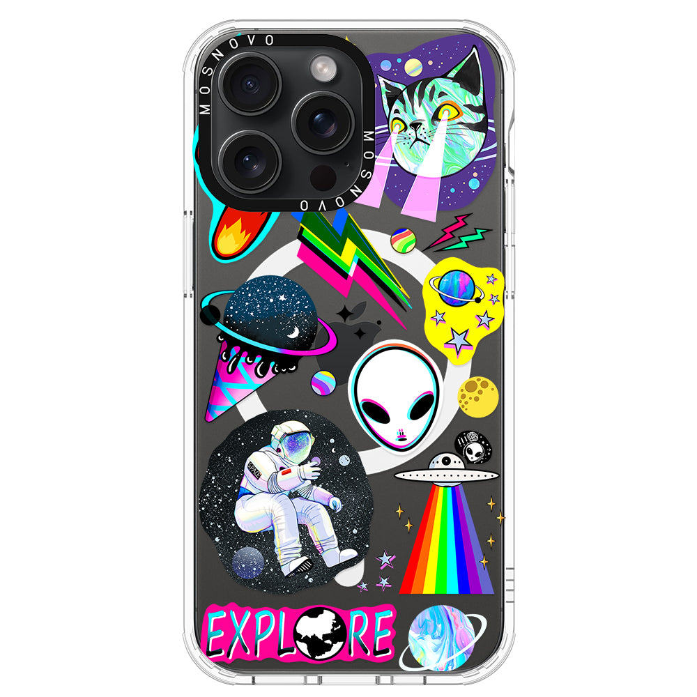 Sci-Fi Stickers Phone Case - iPhone 15 Pro Max Case - MOSNOVO