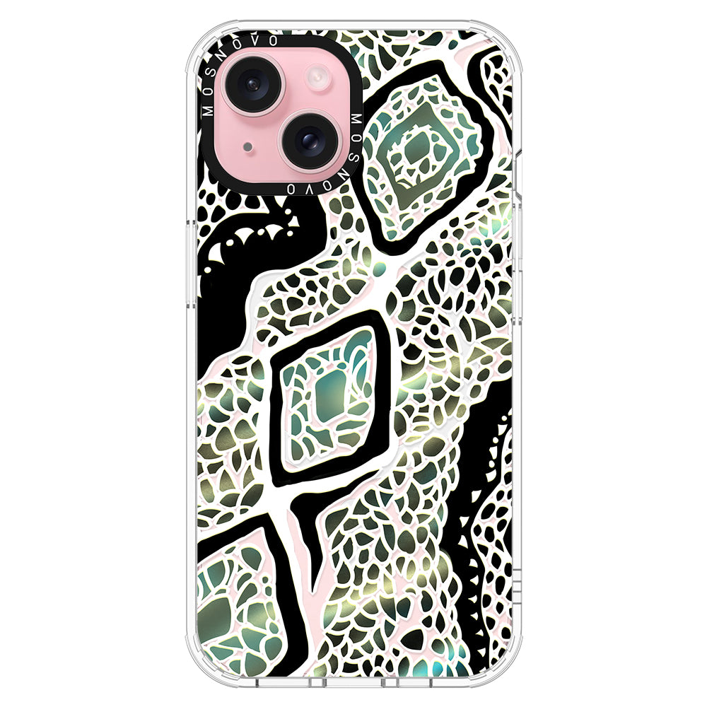 Jade Snake Phone Case - iPhone 15 Case - MOSNOVO