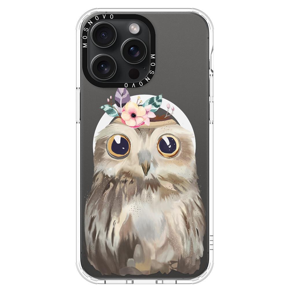 Cute Owl Phone Case - iPhone 15 Pro Max Case - MOSNOVO