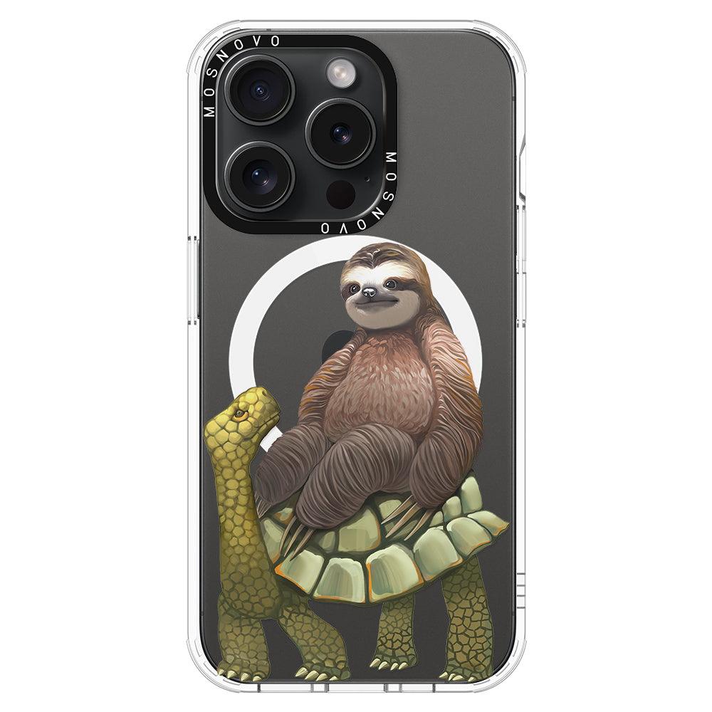 Sloth Turtle Phone Case - iPhone 15 Pro Case - MOSNOVO