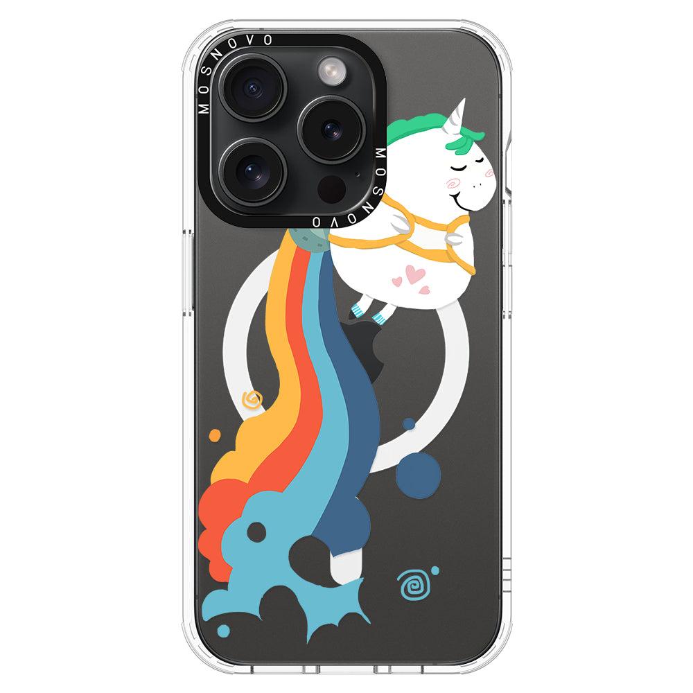 Cute Rainbow Unicorn Phone Case - iPhone 15 Pro Case - MOSNOVO