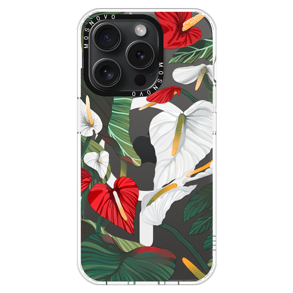 Anthurium Phone Case - iPhone 15 Pro Case - MOSNOVO