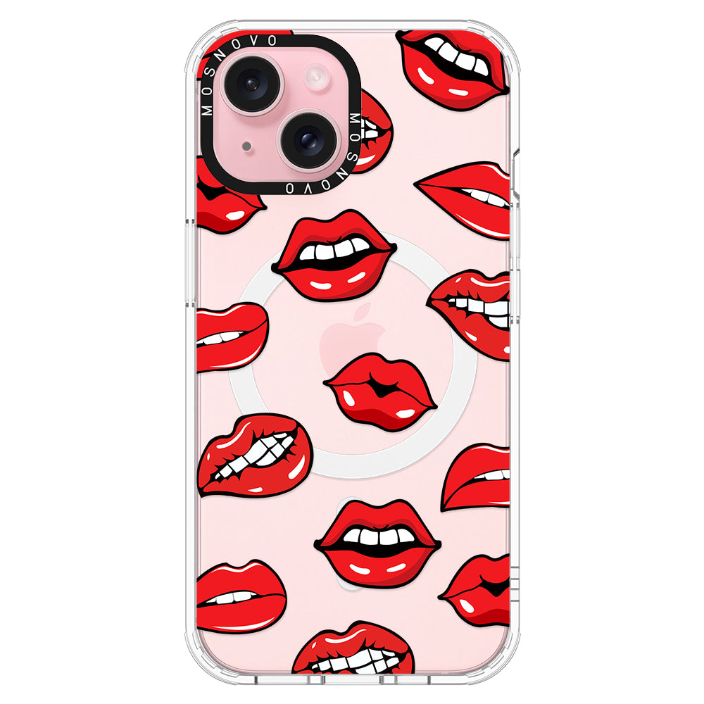 Hot Lips Phone Case - iPhone 15 Case - MOSNOVO