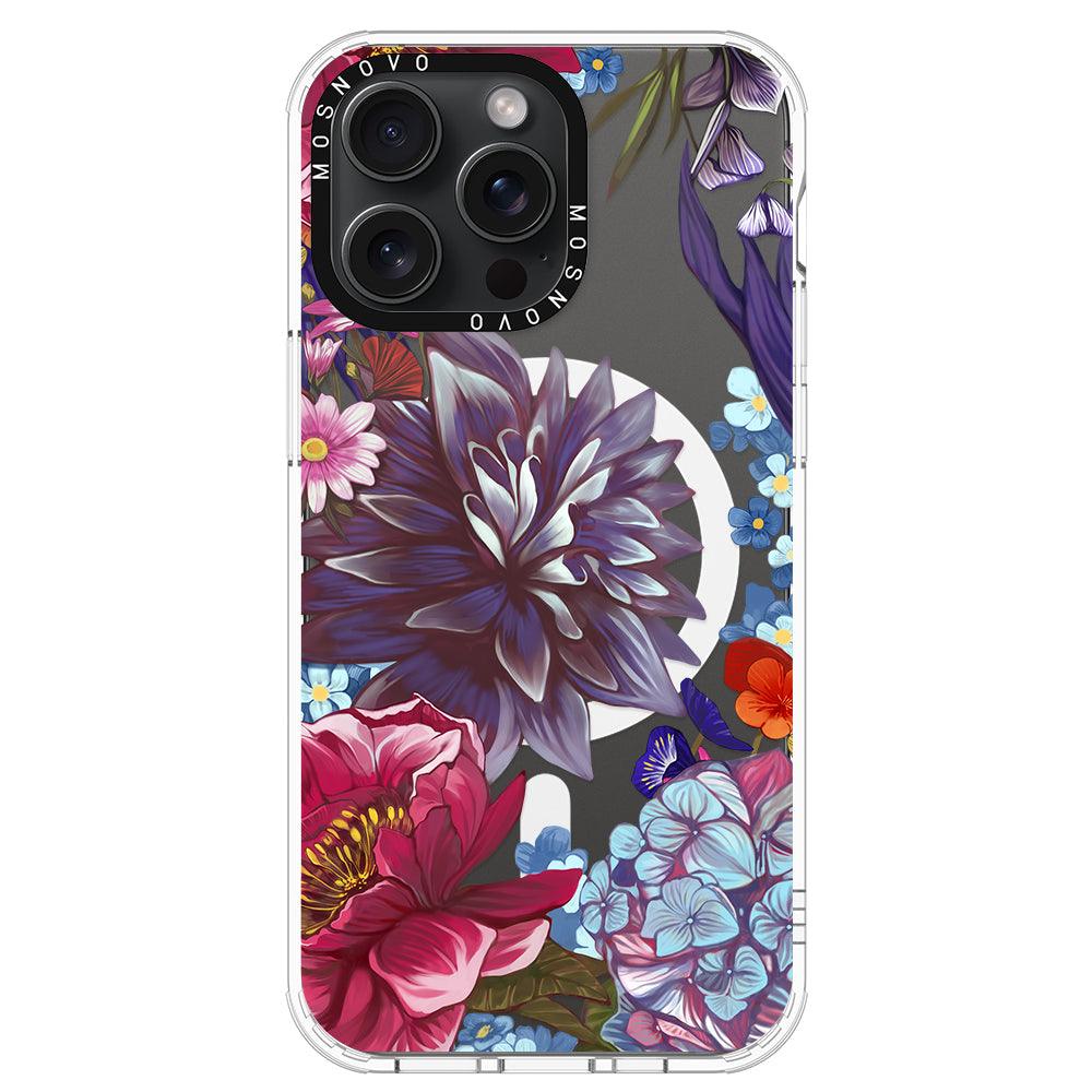 Blue Lilacs Phone Case - iPhone 15 Pro Max Case - MOSNOVO