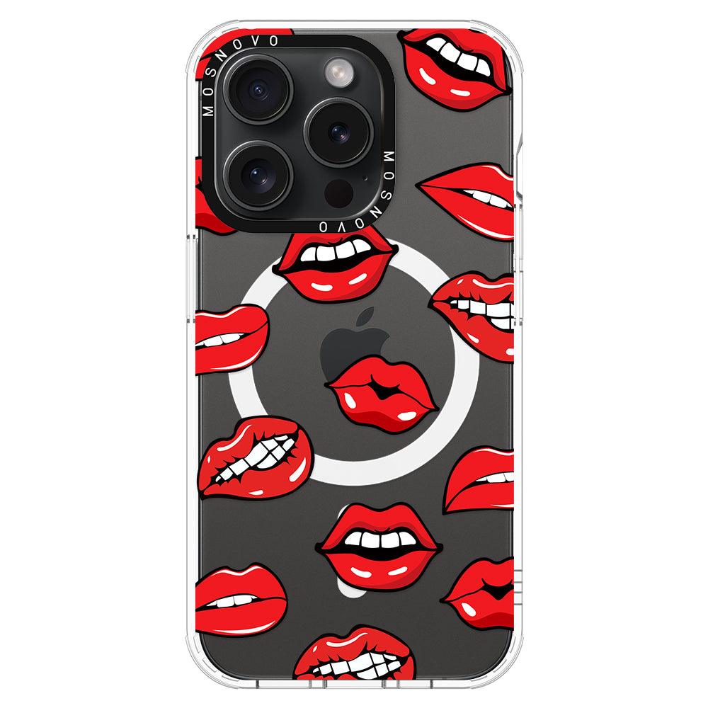 Hot Lips Phone Case - iPhone 15 Pro Case - MOSNOVO