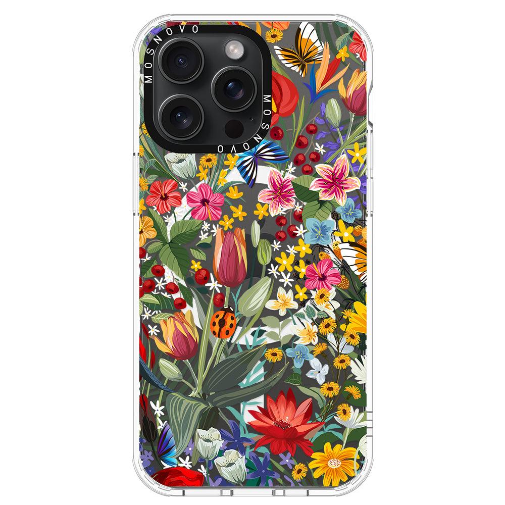 In The Garden Phone Case - iPhone 15 Pro Max Case - MOSNOVO