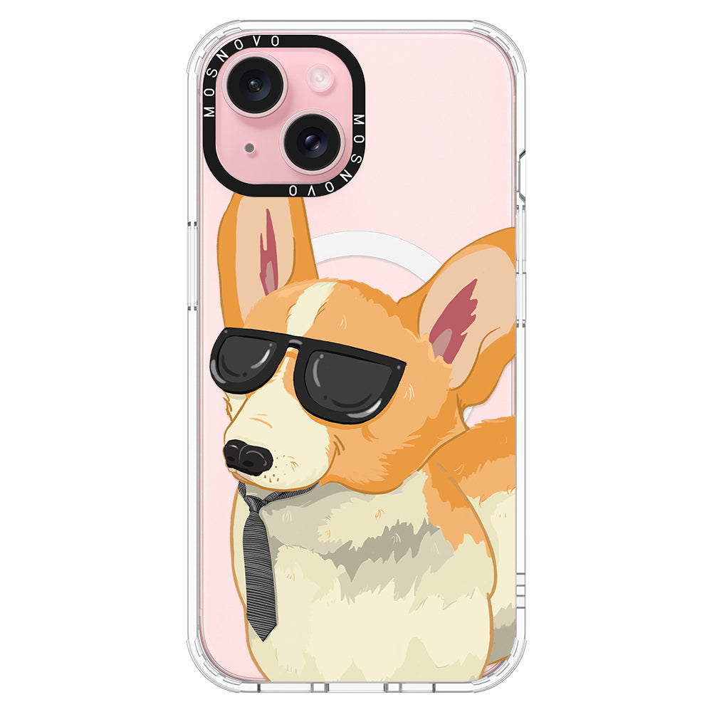 Fluffy Corgi Phone Case - iPhone 15 Case - MOSNOVO