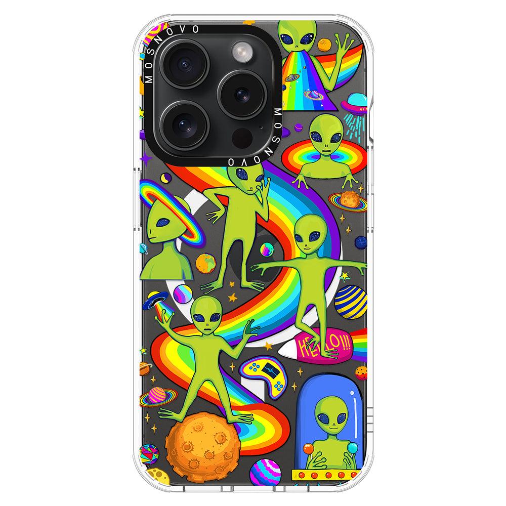 Funny Alien Phone Case - iPhone 15 Pro Case - MOSNOVO