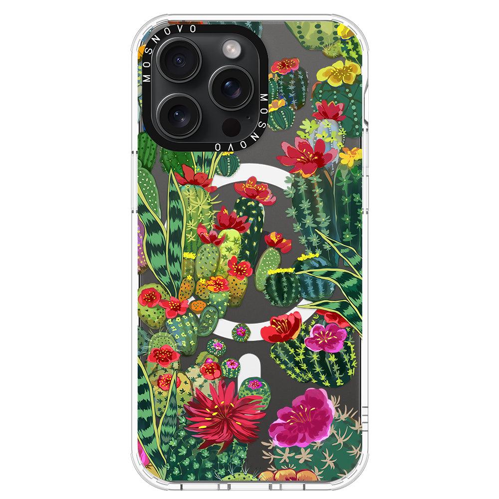 Cactus Garden Phone Case - iPhone 15 Pro Max Case - MOSNOVO