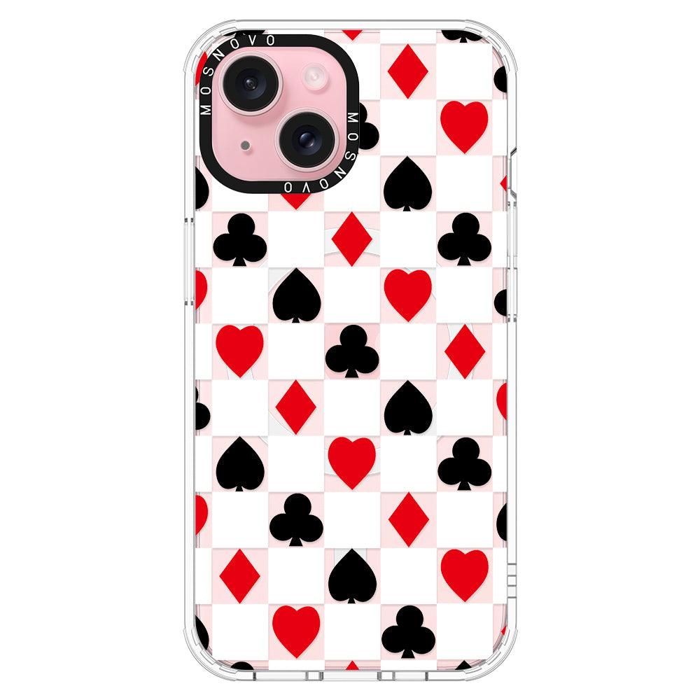 Checker Poker Phone Case - iPhone 15 Plus Case - MOSNOVO