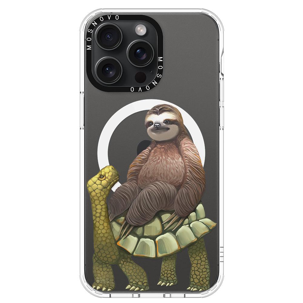 Sloth Turtle Phone Case - iPhone 15 Pro Max Case - MOSNOVO