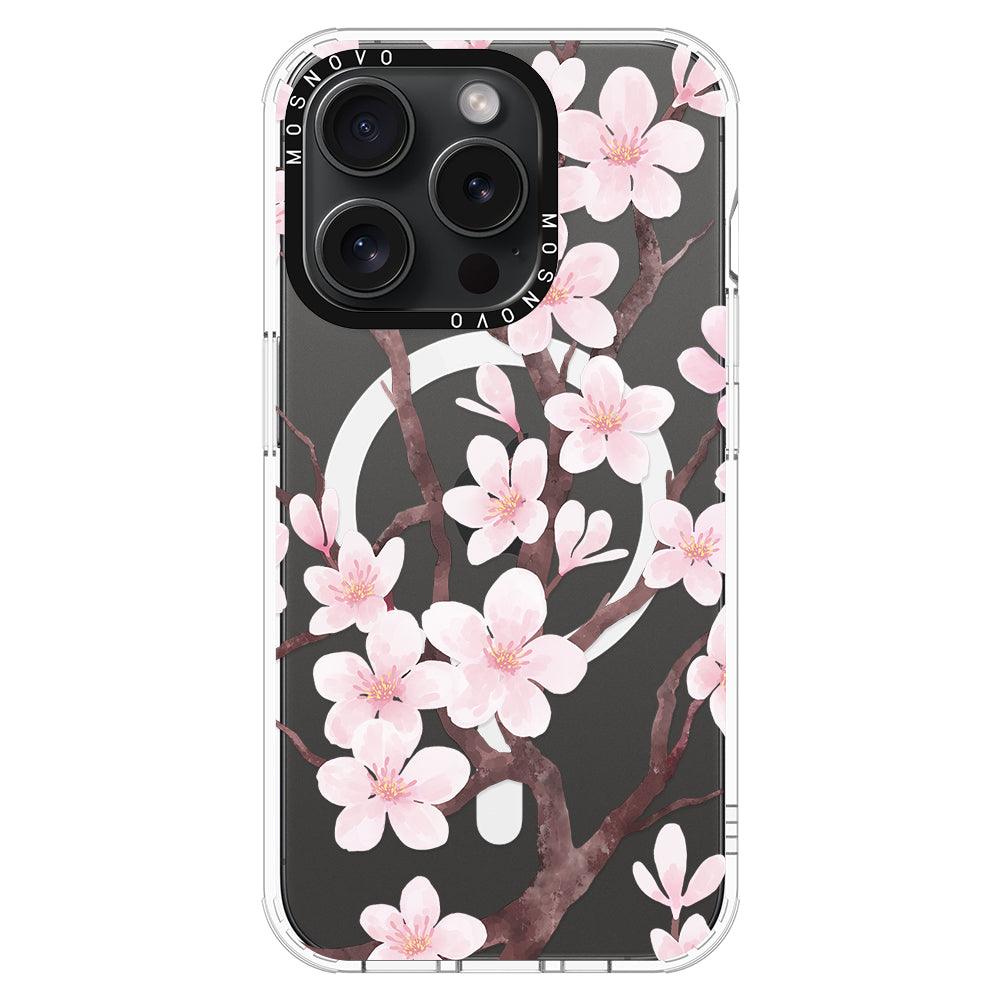 Cherry Blossom Flower Phone Case - iPhone 15 Pro Case - MOSNOVO