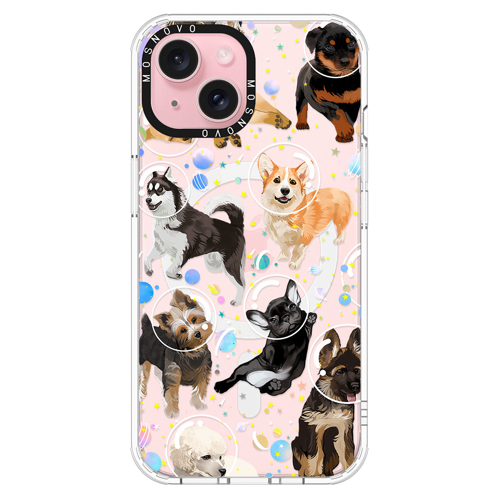 Space Dog Phone Case - iPhone 15 Plus Case - MOSNOVO