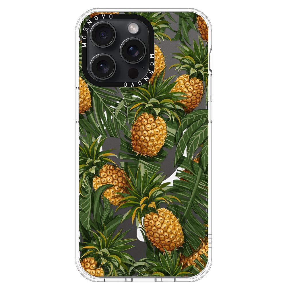 Pineapple Botany Phone Case - iPhone 15 Pro Max Case - MOSNOVO