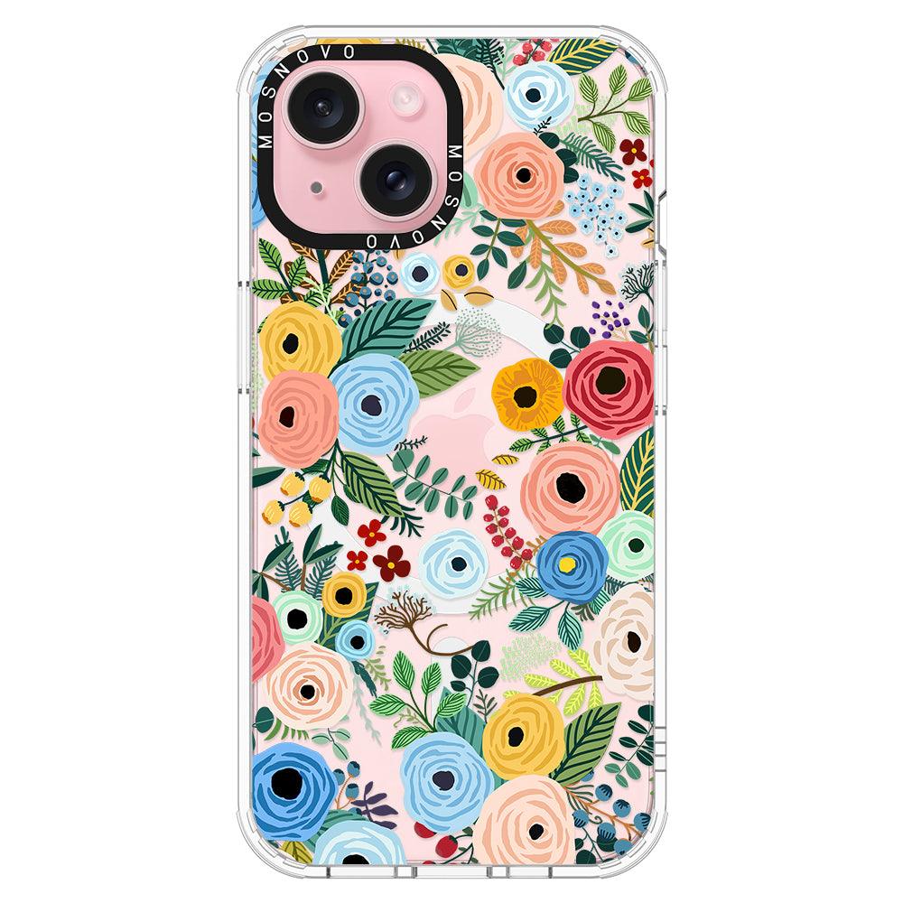 Pastel Perfection Flower Phone Case - iPhone 15 Plus Case - MOSNOVO