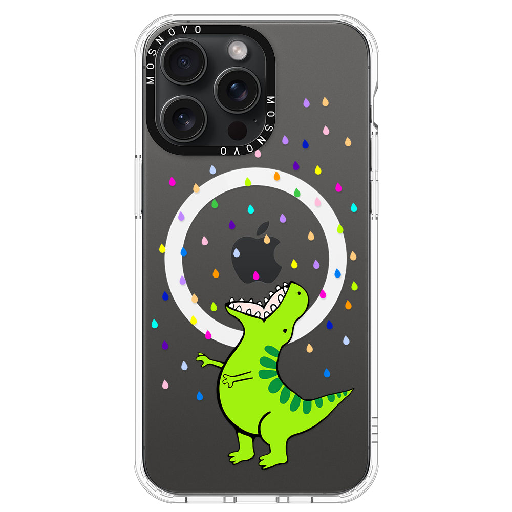 Rainbow Dinosaur Phone Case - iPhone 15 Pro Max Case - MOSNOVO