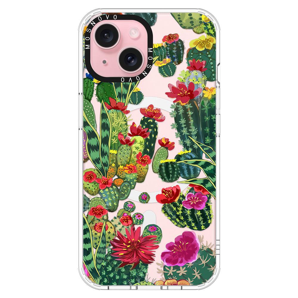 Cactus Garden Phone Case - iPhone 15 Case - MOSNOVO