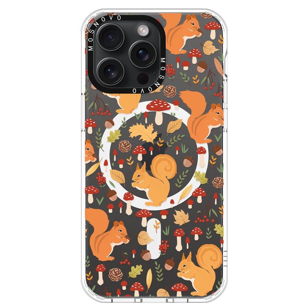 Autumn Squirrel Phone Case - iPhone 15 Pro Max Case - MOSNOVO