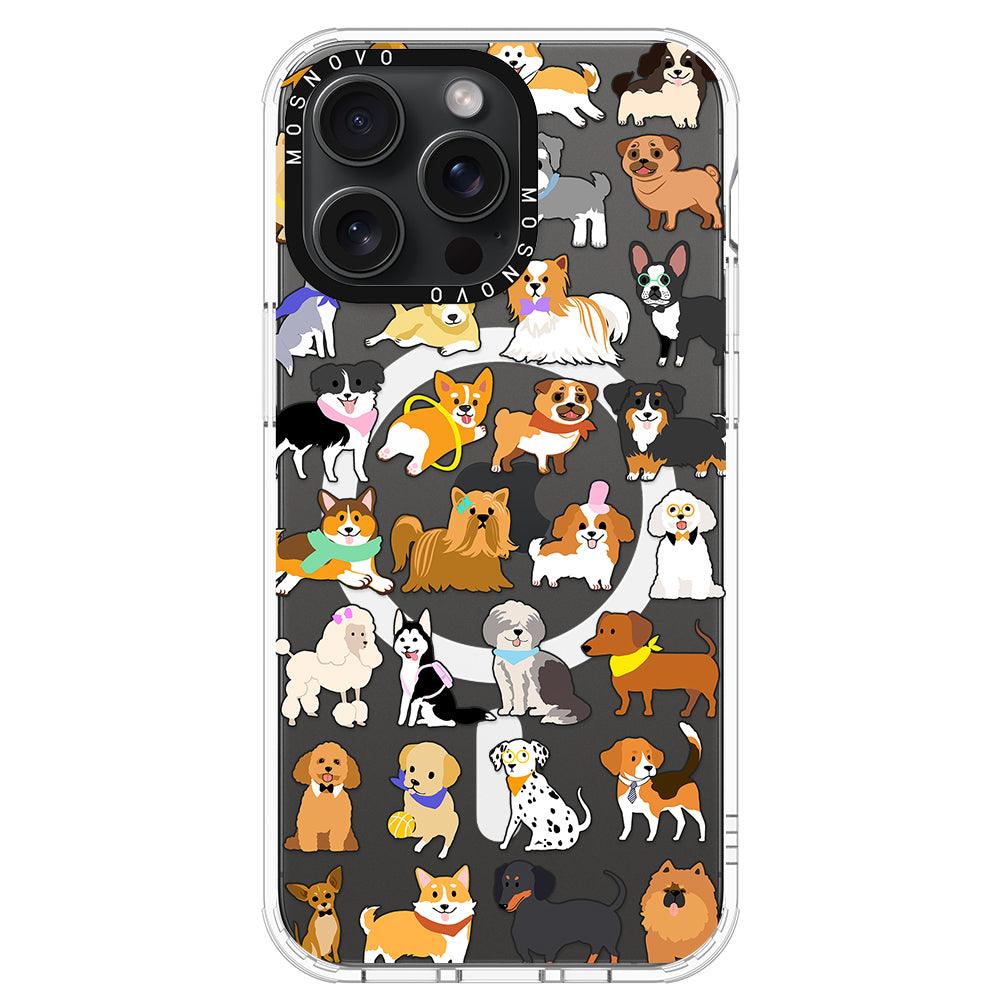 Cute Puppy Phone Case - iPhone 15 Pro Max Case - MOSNOVO