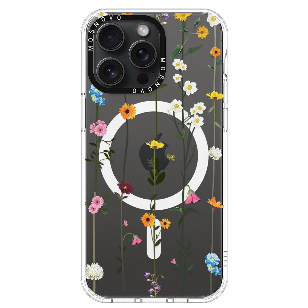 Wildflowers Phone Case - iPhone 15 Pro Max Case - MOSNOVO