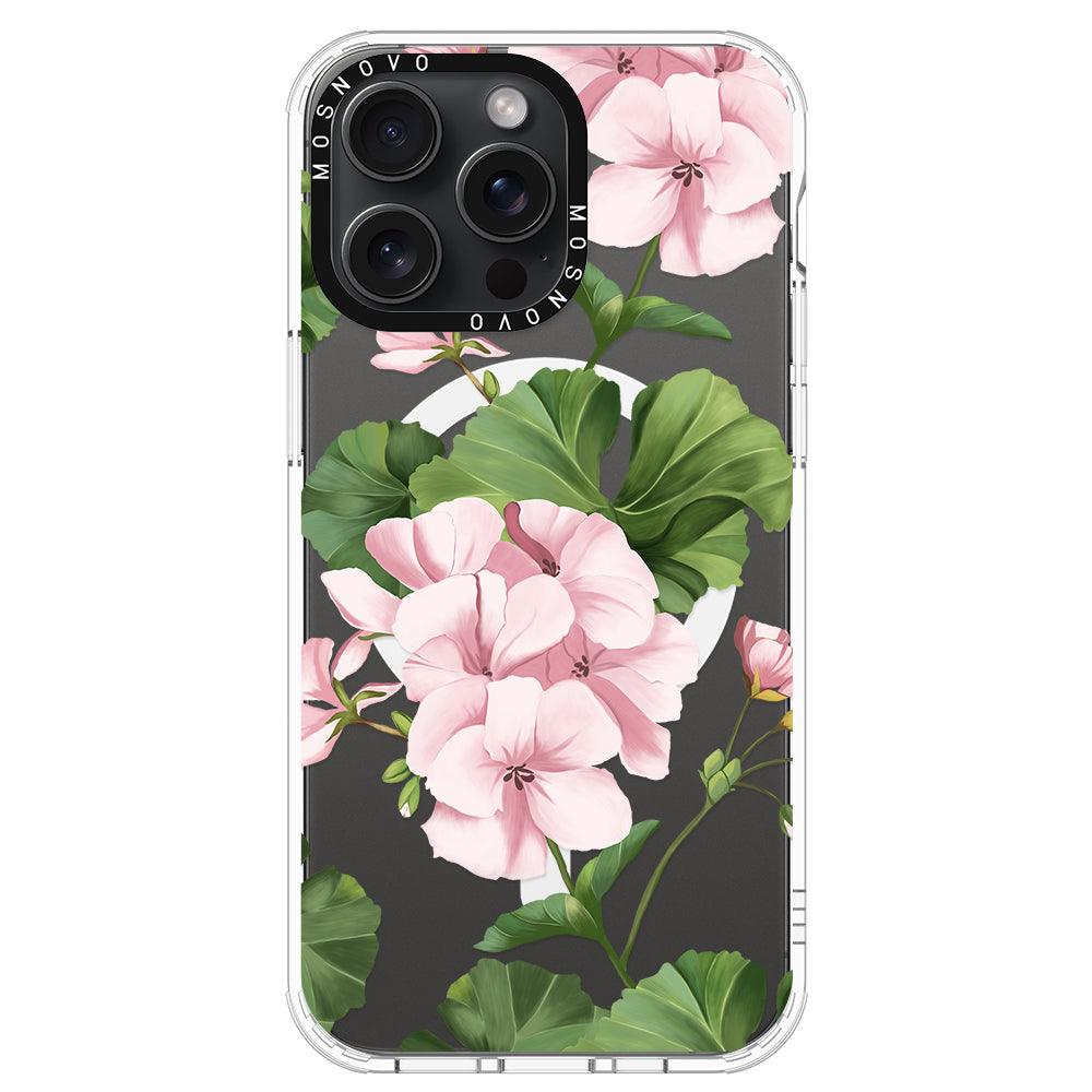 Geranium Phone Case - iPhone 15 Pro Max Case - MOSNOVO