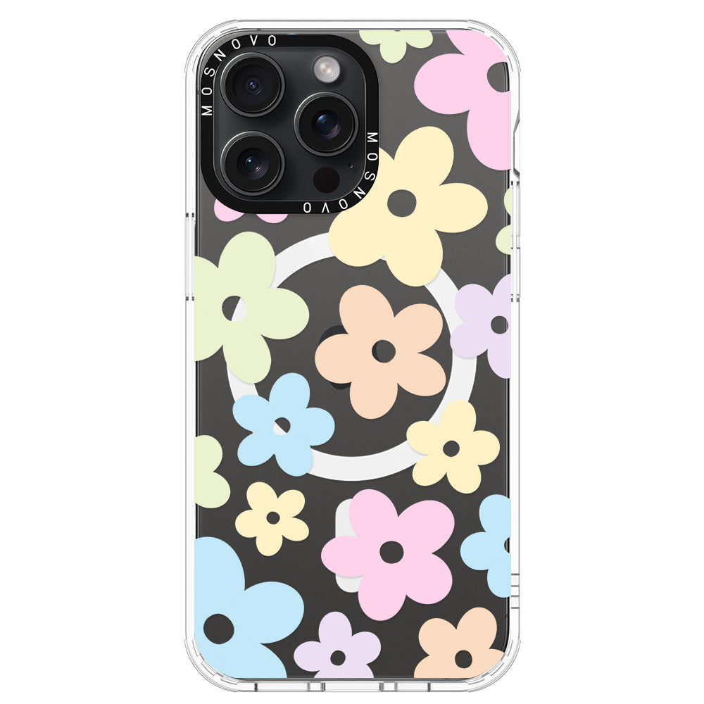 Pastel Flower Phone Case - iPhone 15 Pro Max Case - MOSNOVO