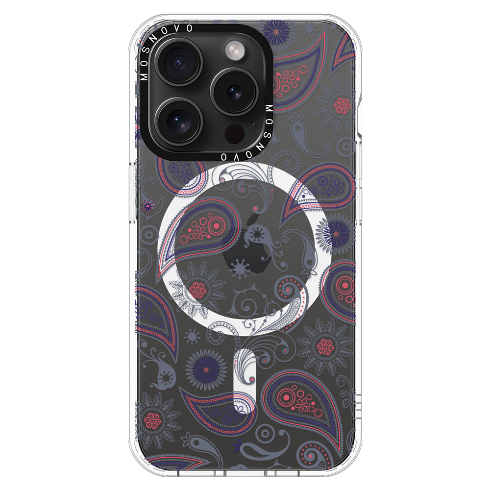 Paisley Phone Case - iPhone 15 Pro Case - MOSNOVO