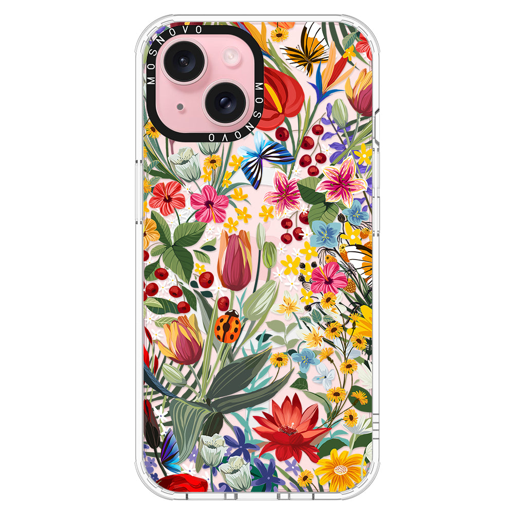 In The Garden Phone Case - iPhone 15 Case - MOSNOVO