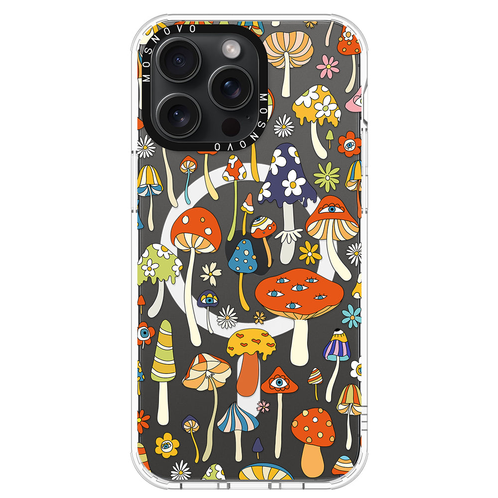 Mushroom Art Phone Case - iPhone 15 Pro Max Case - MOSNOVO