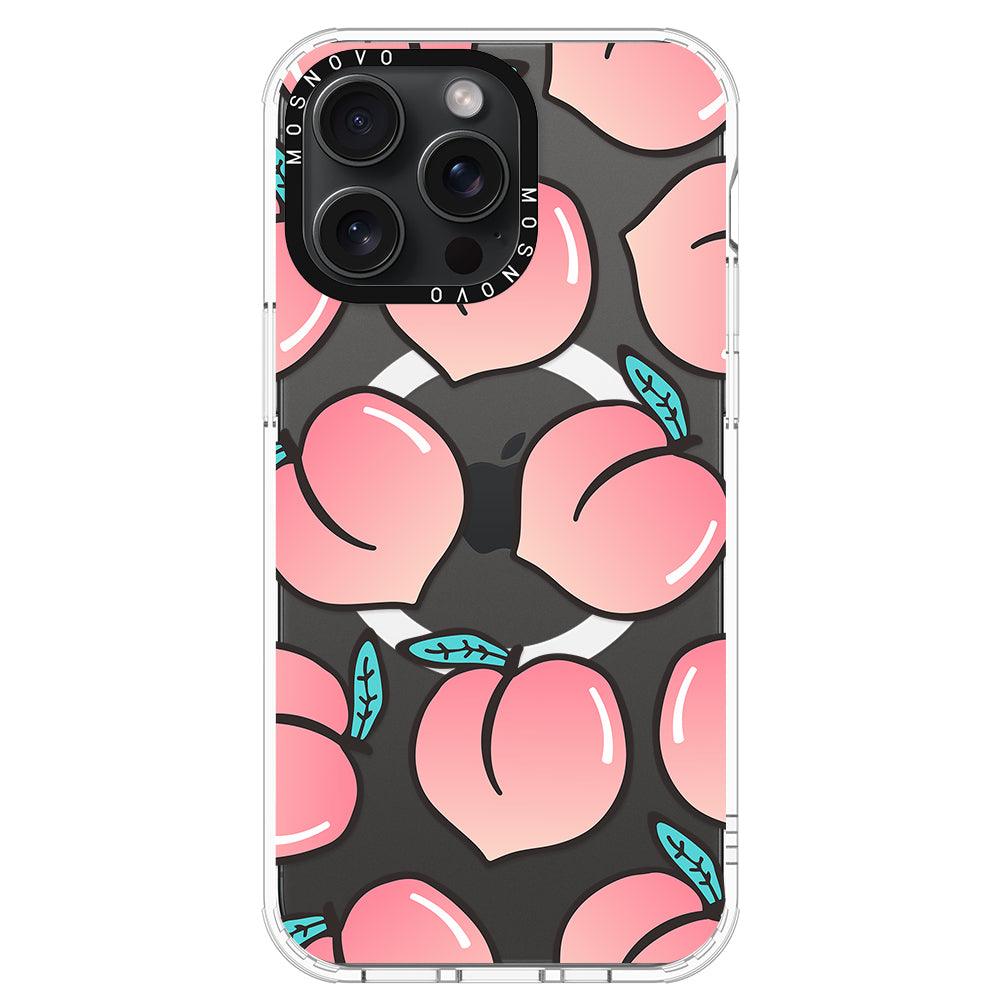 Cute Peach Phone Case - iPhone 15 Pro Max Case - MOSNOVO