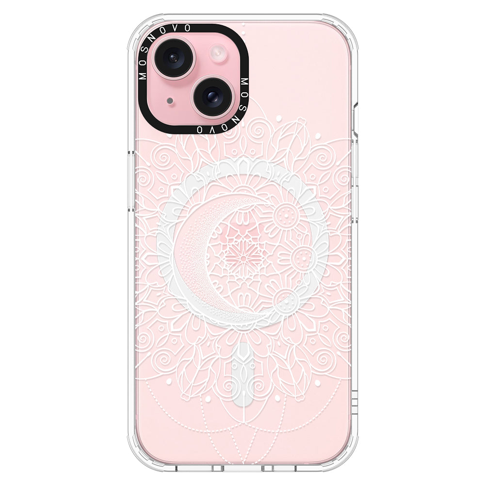 Celestial Moon Mandala Phone Case - iPhone 15 Case - MOSNOVO