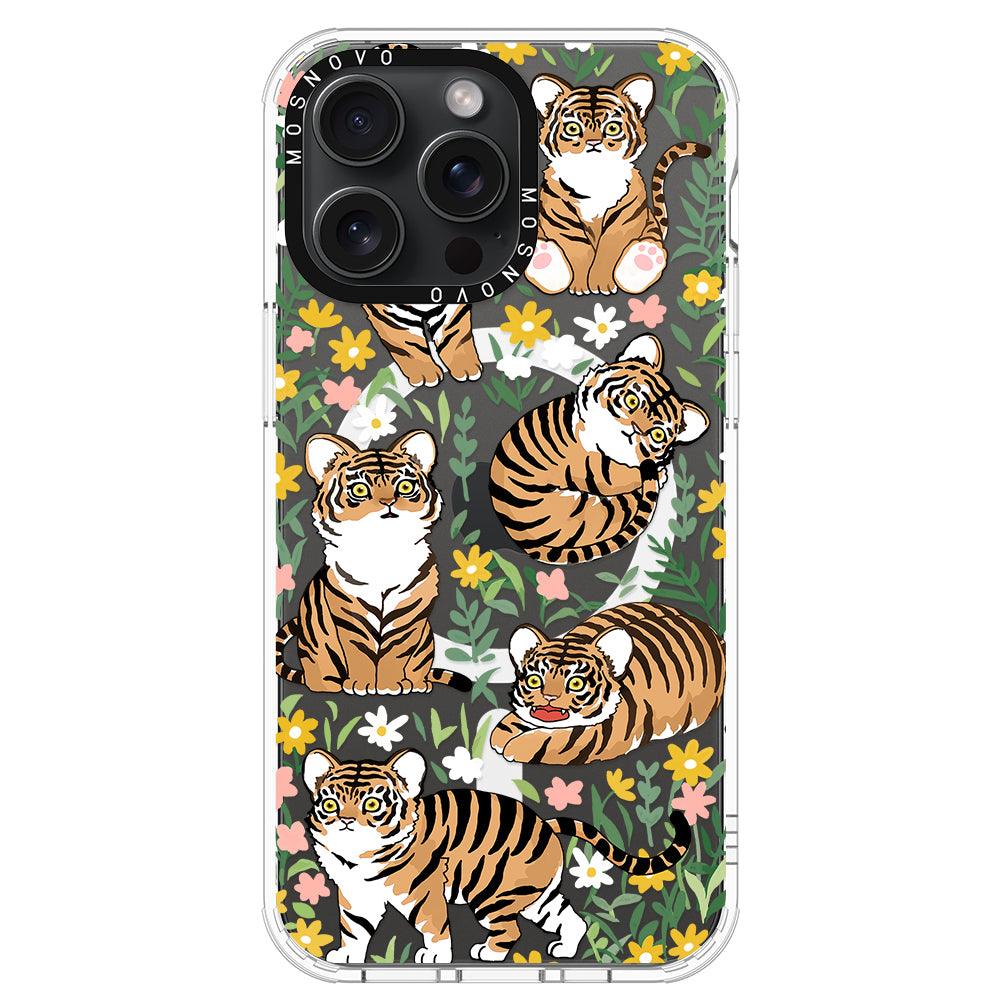 Cute Tiger Phone Case - iPhone 15 Pro Max Case - MOSNOVO