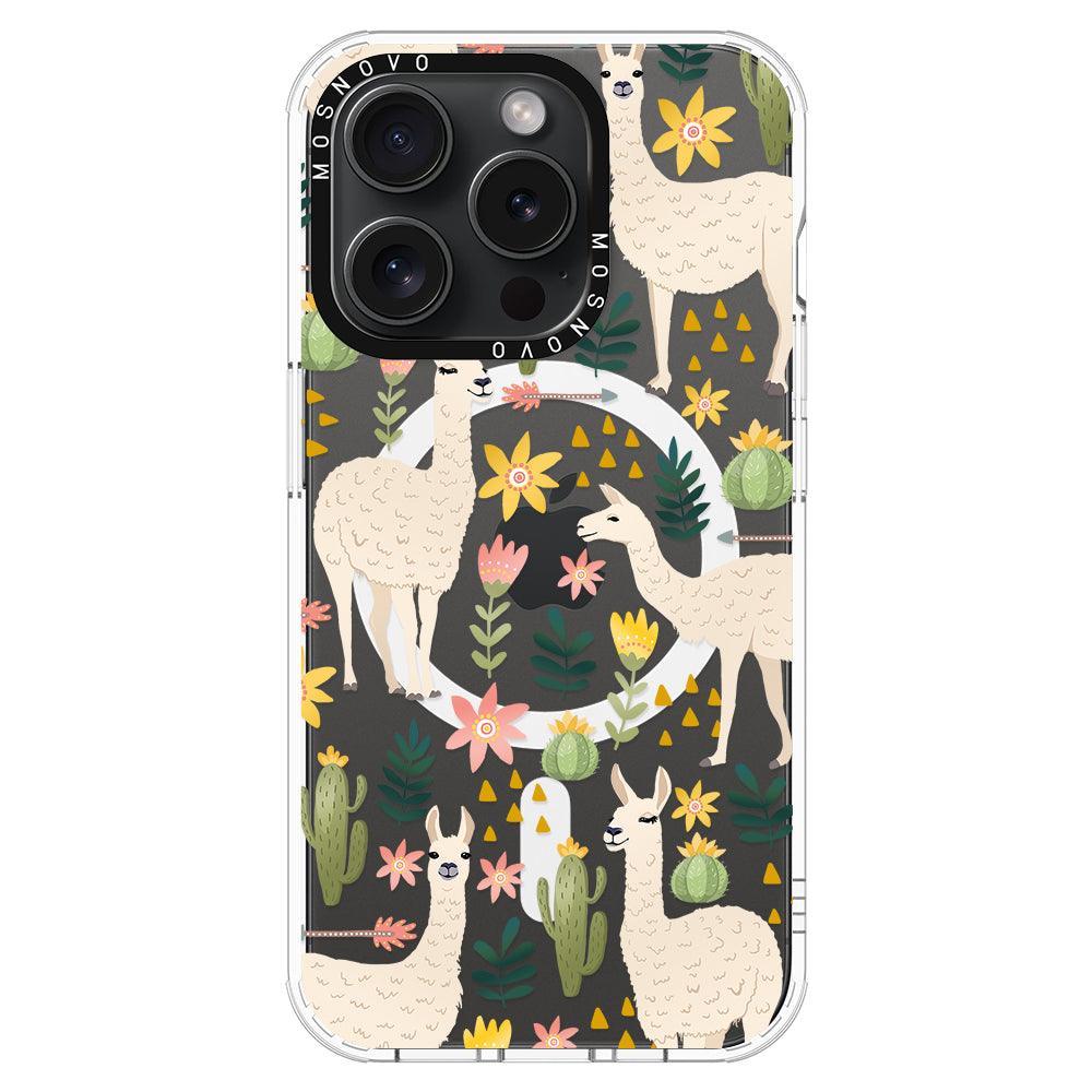 Desert Llama Phone Case - iPhone 15 Pro Case - MOSNOVO