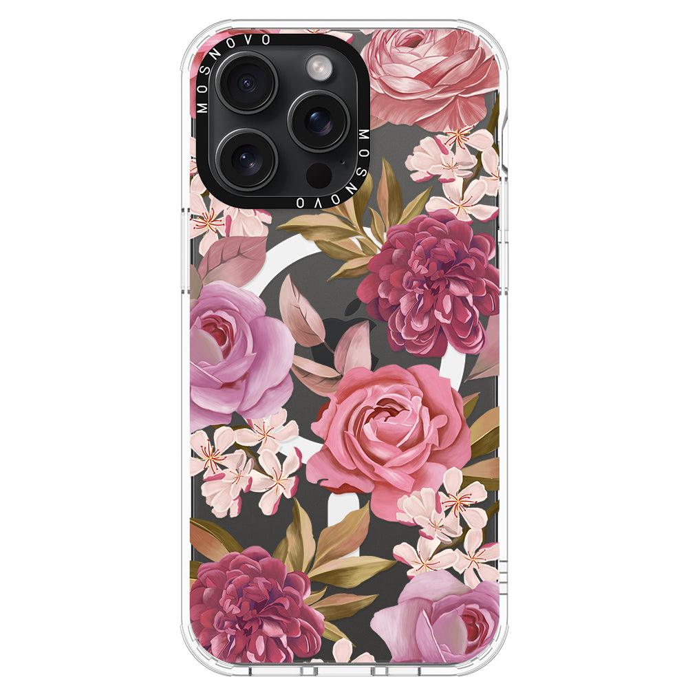 Blossom Flowe Floral Phone Case - iPhone 15 Pro Max Case - MOSNOVO